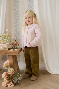 Elara Pincord Jacket - Soft Misty Rose