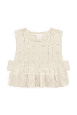 Erica Knitted Top - Vanilla