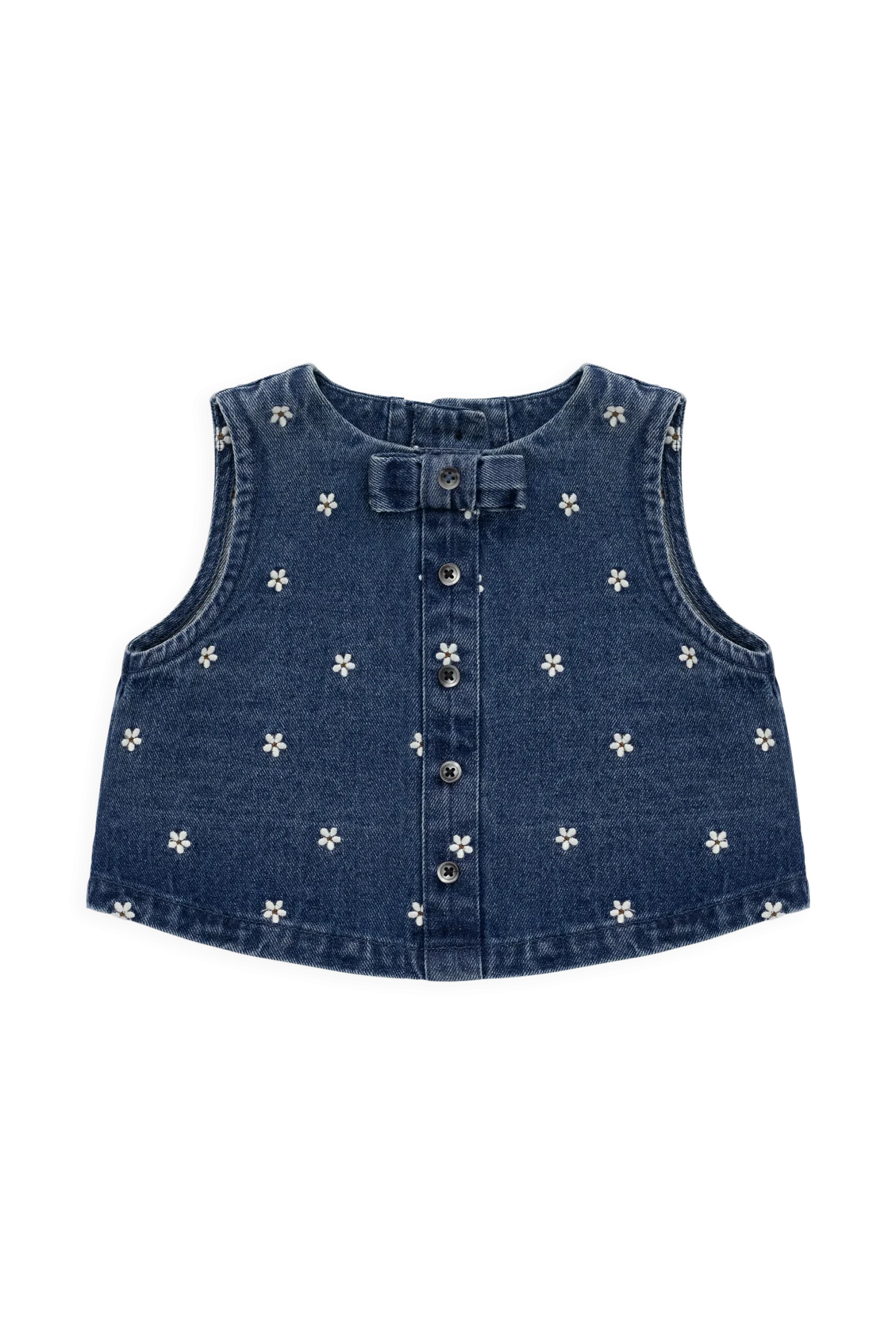 Etta Top-Josie Floral Denim