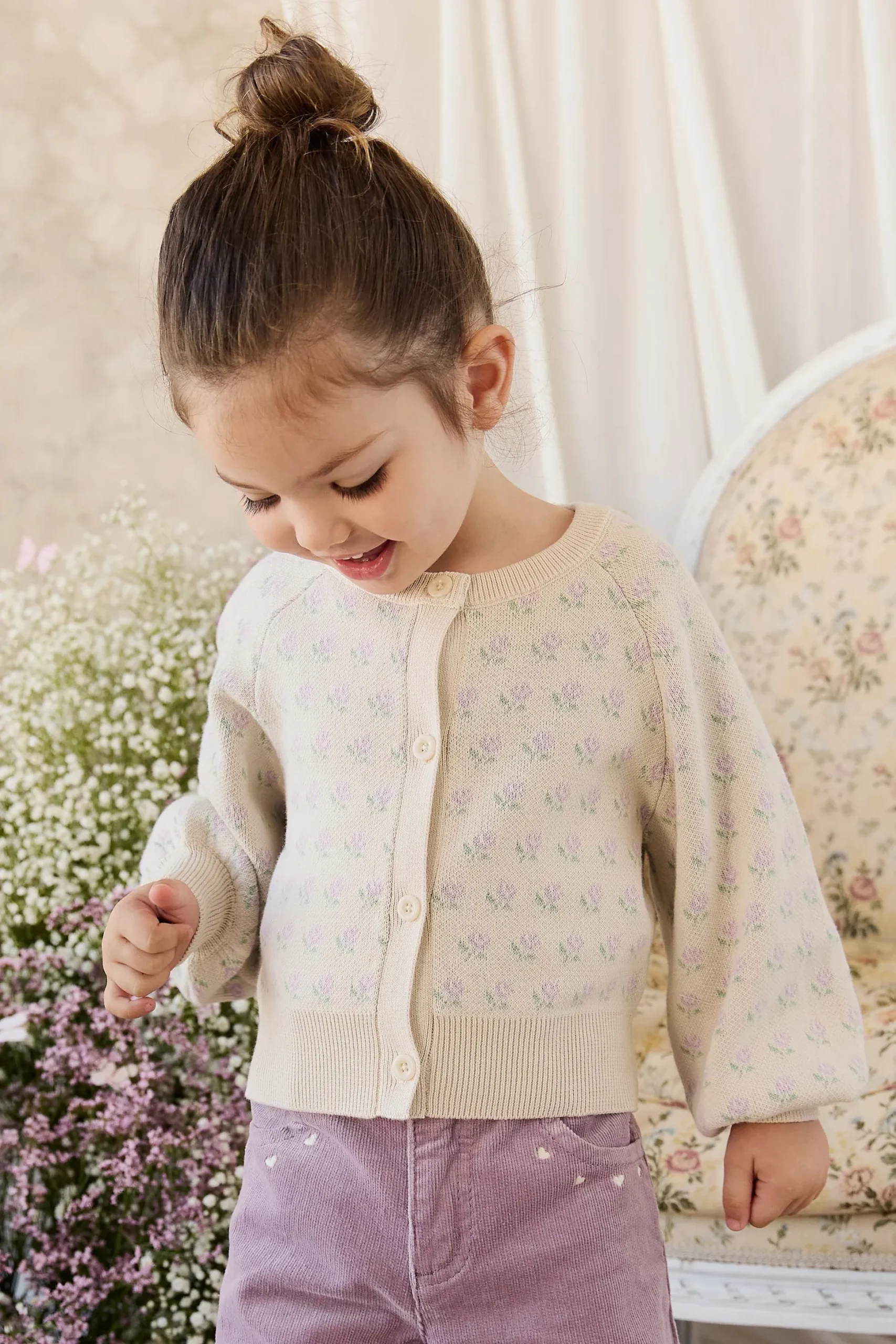 Evie Knitted Cardigan - Vanilla Evie