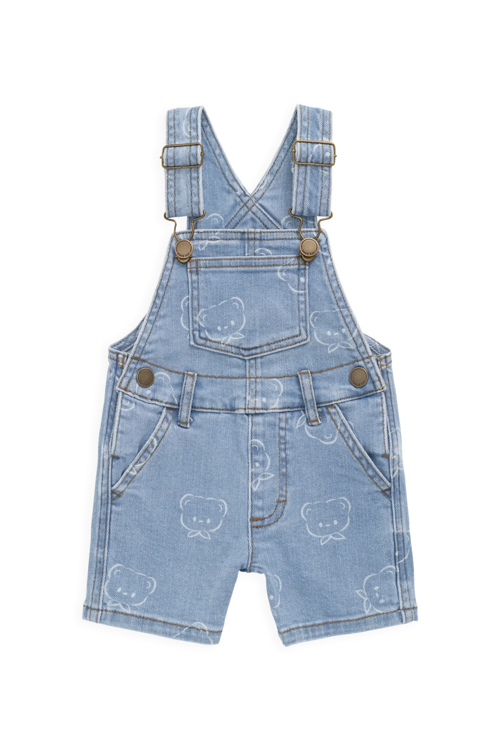 Fenix Short Overalls - Bowie Bear Denim