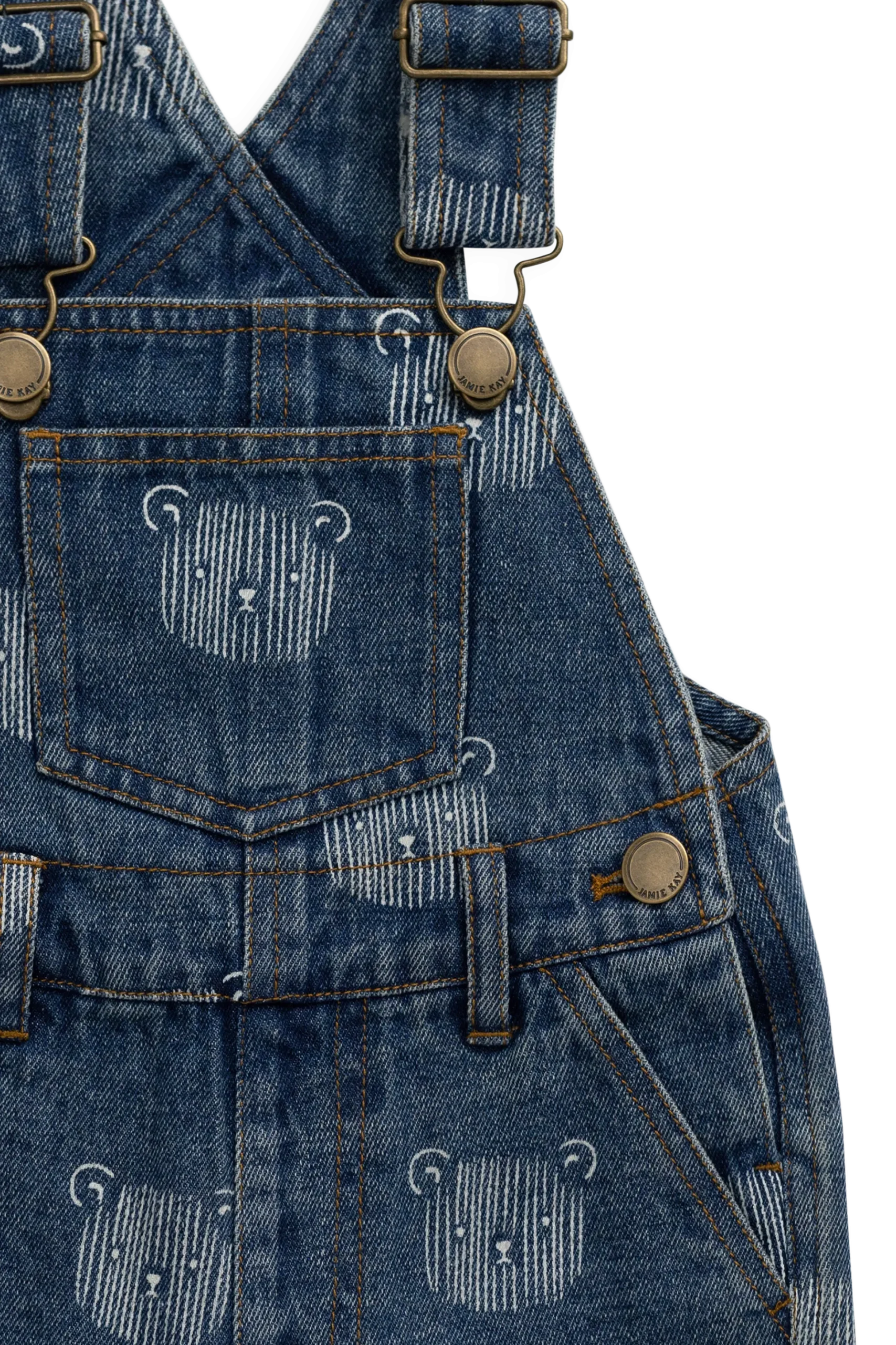 Fenix Short Overall - Teddy Face Denim