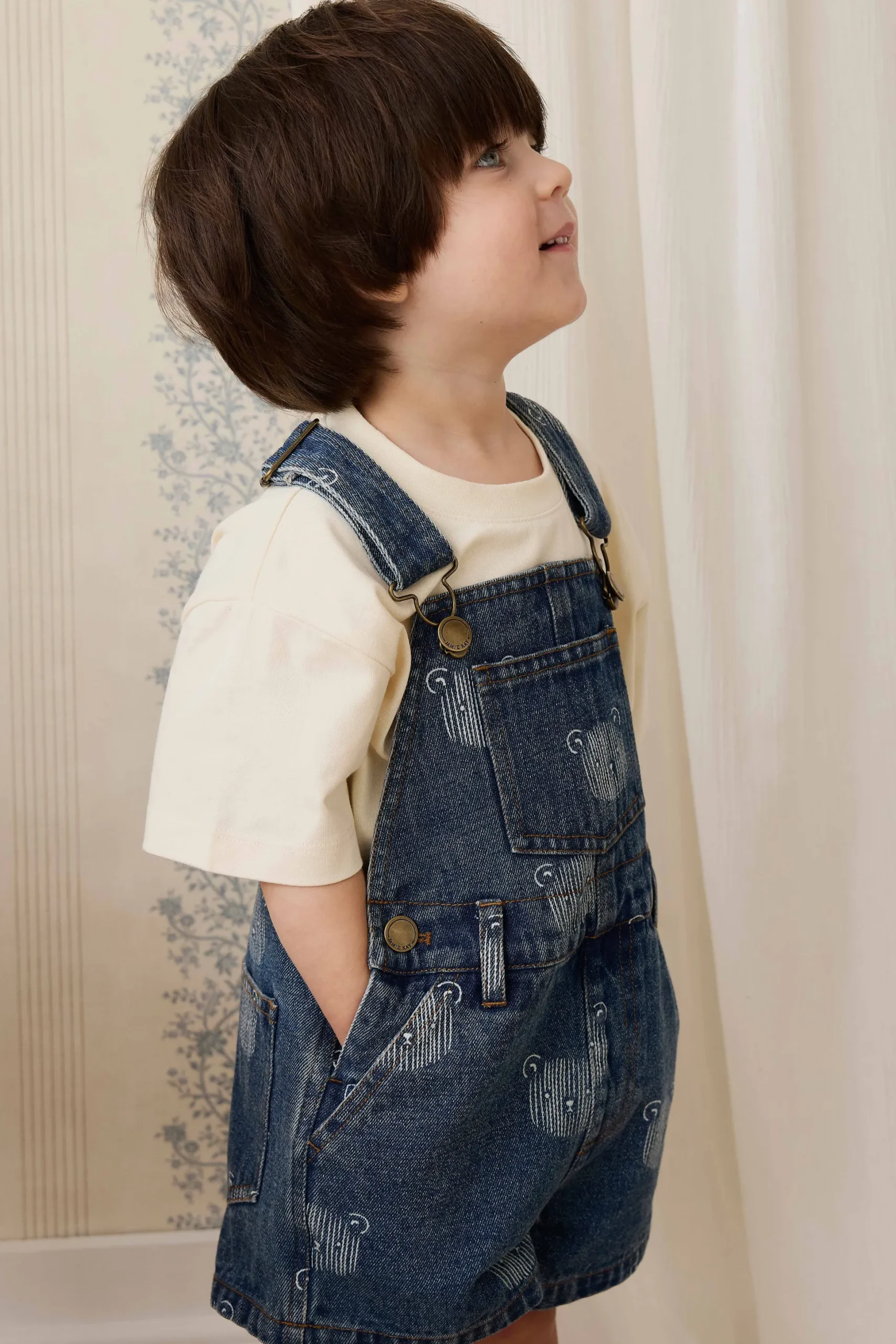 Fenix Short Overall - Teddy Face Denim