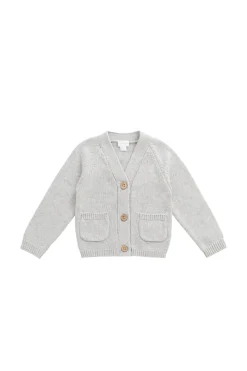 Franco Cardigan - Light Grey Marle