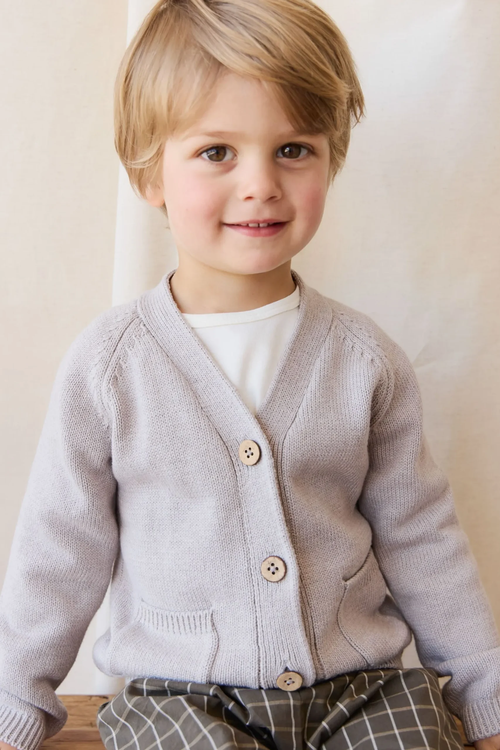 Franco Cardigan - Moleskin Marle