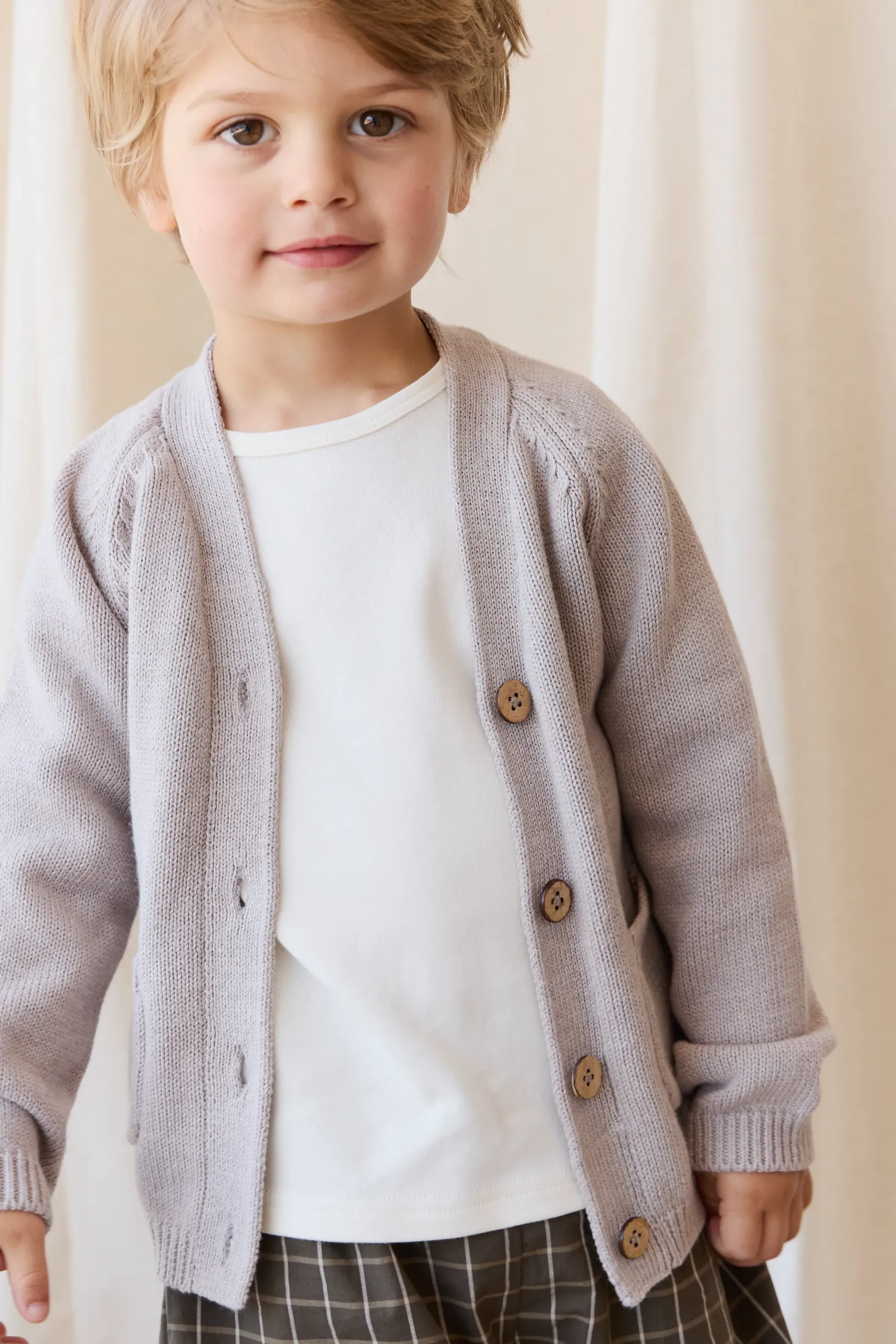 Franco Cardigan - Moleskin Marle