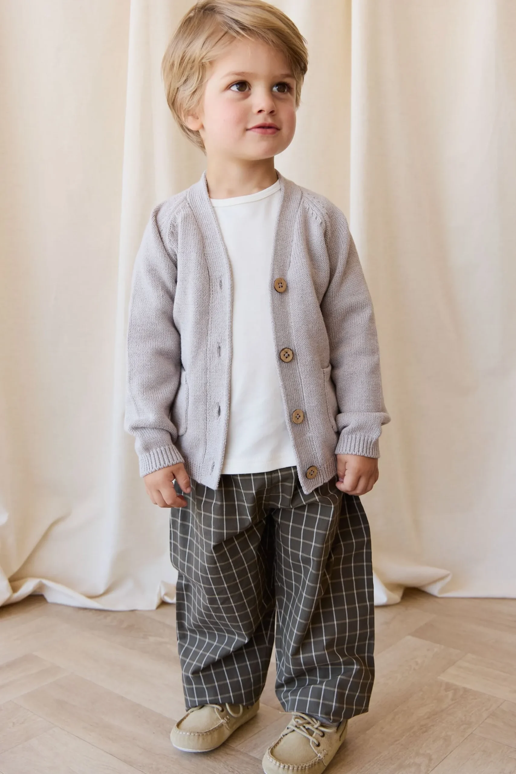 Franco Cardigan - Moleskin Marle