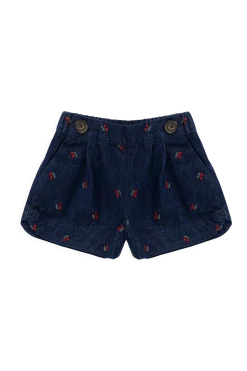 Jardine Short - Cerise Denim