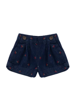 Jardine Short - Cerise Denim