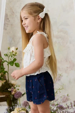 Jardine Short - Cerise Denim