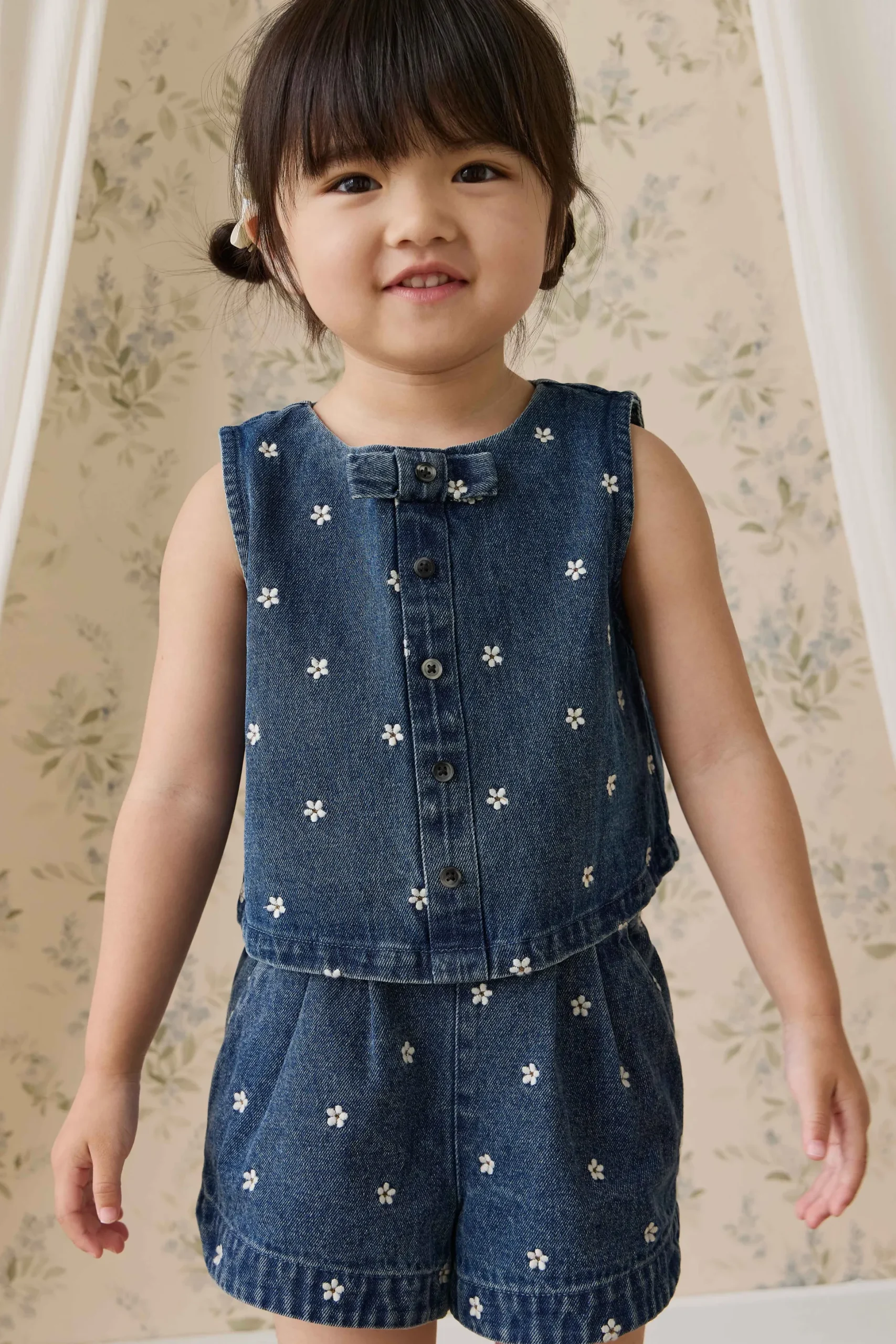 Jardine Short-Josie Floral Denim
