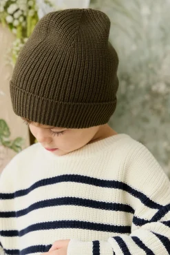 Johan Knit Beanie - Deep Olive