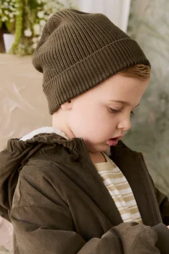 Johan Knit Beanie - Deep Olive