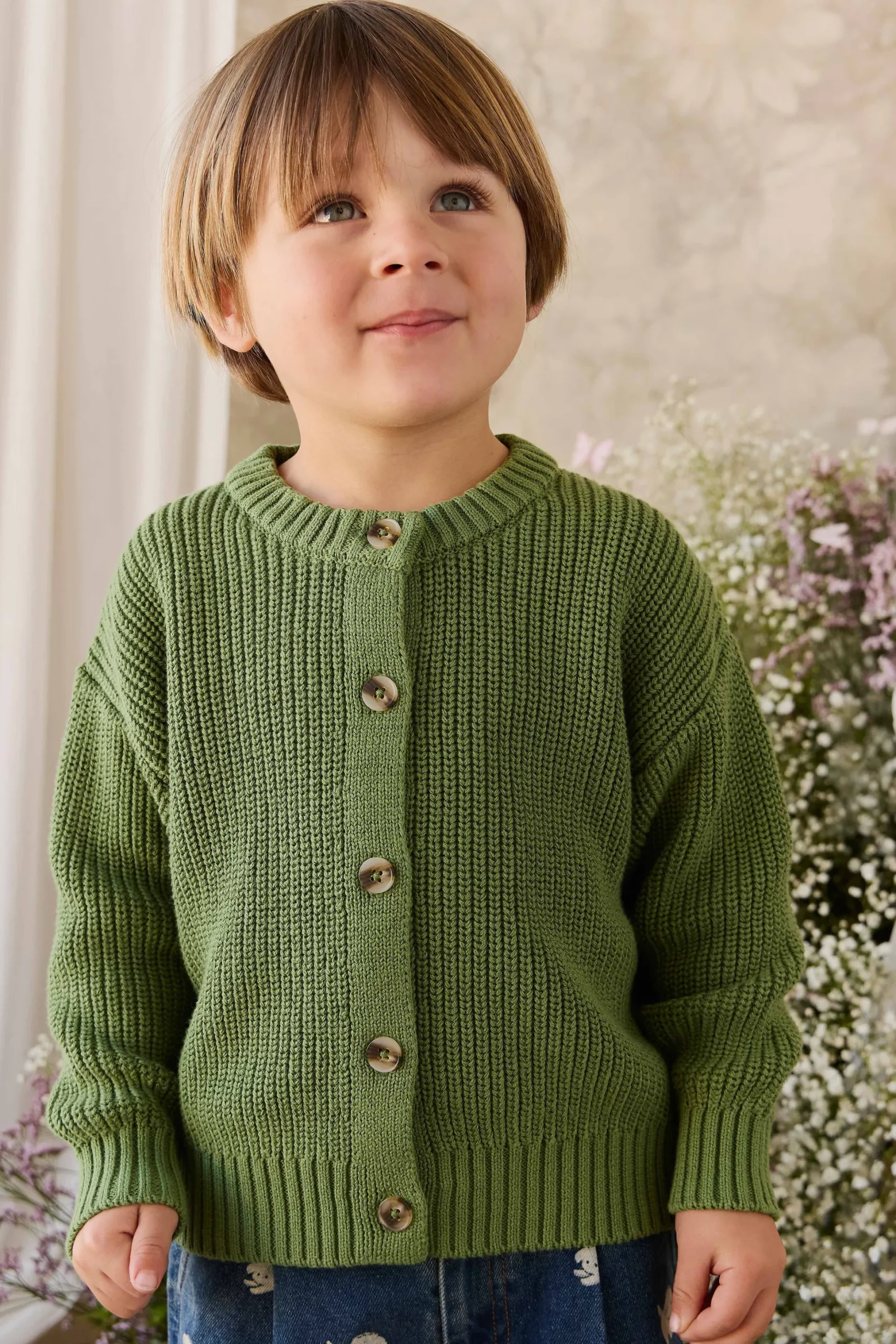 Johan Knitted Cardigan - Matcha