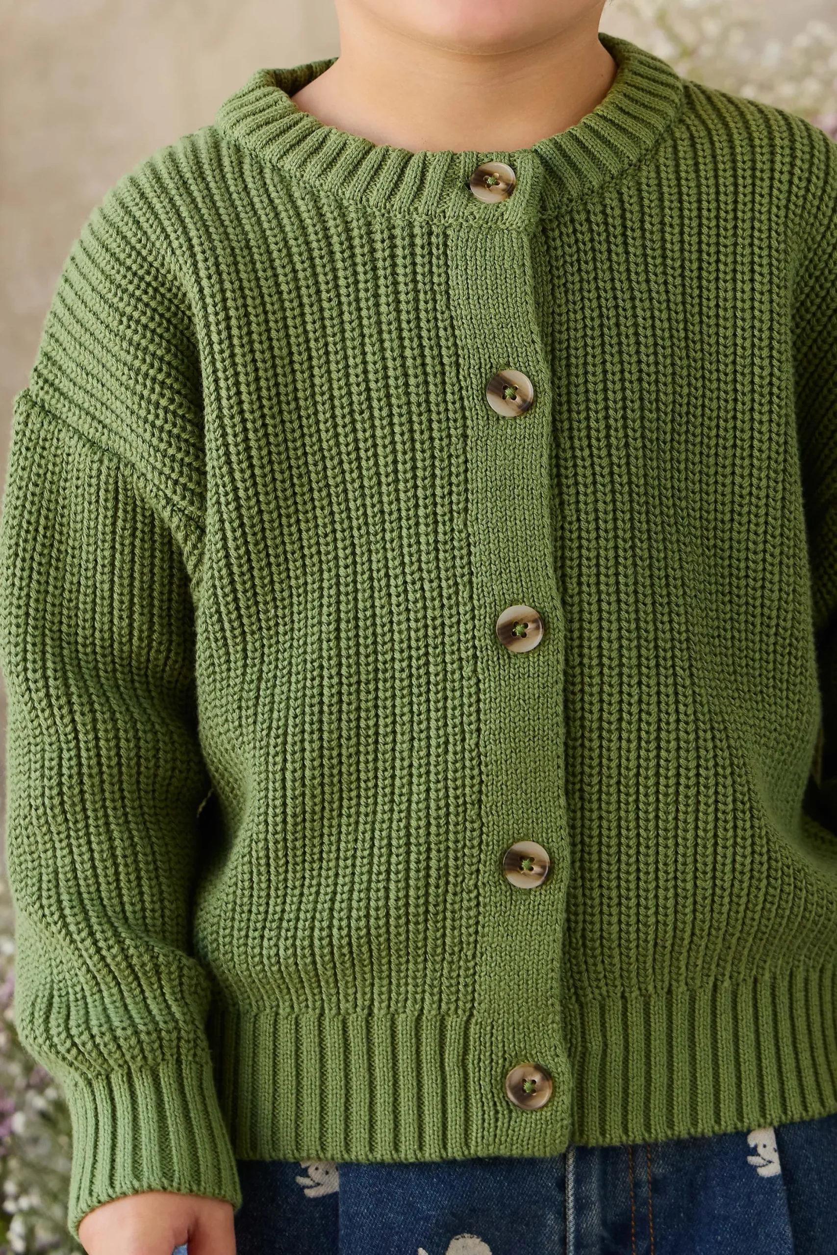 Johan Knitted Cardigan - Matcha