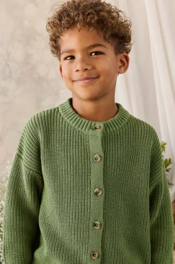 Johan Knitted Cardigan - Matcha