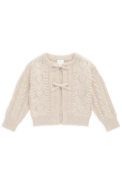 Josephine Cardigan - Light Oatmeal Marle