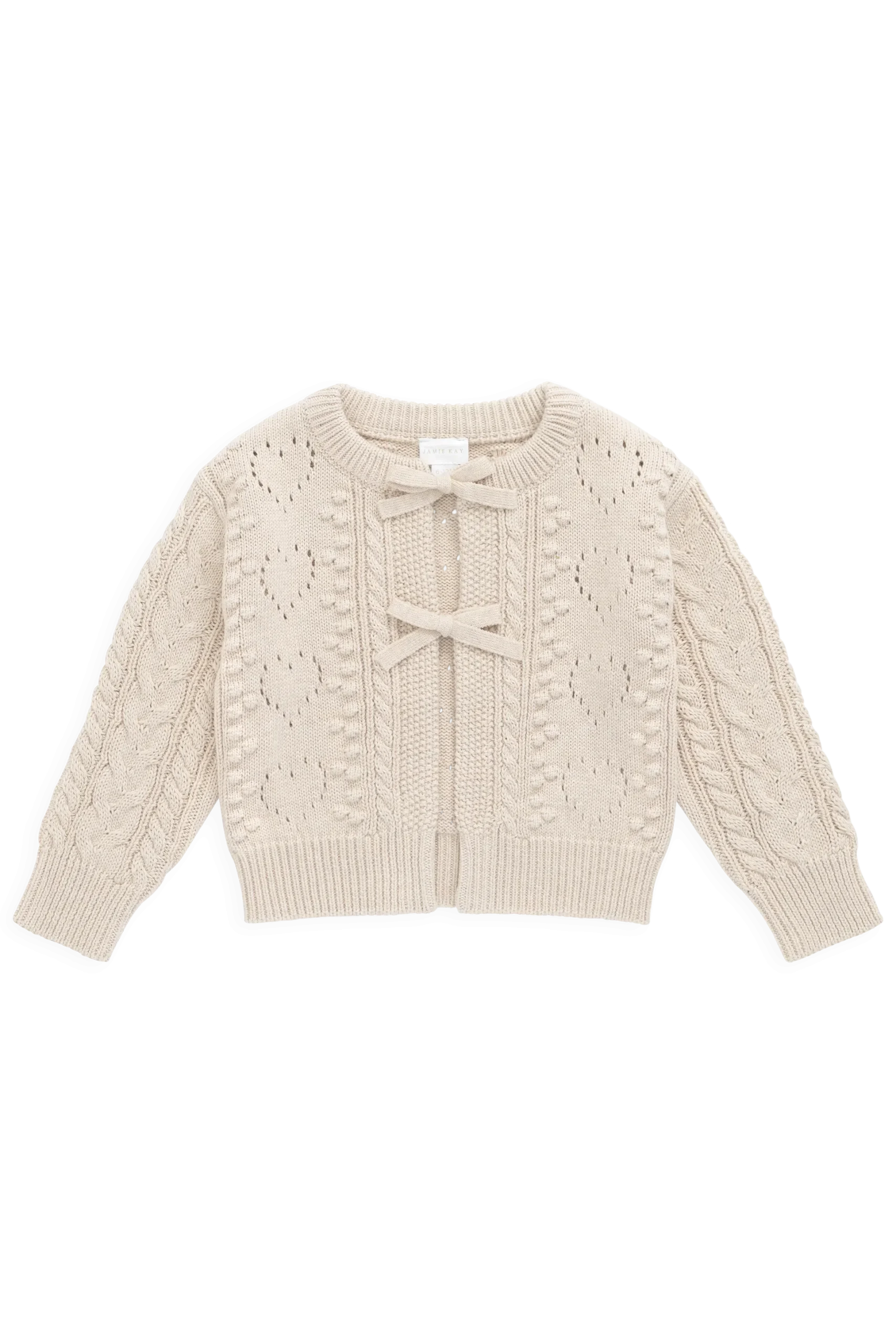 Josephine Cardigan - Light Oatmeal Marle