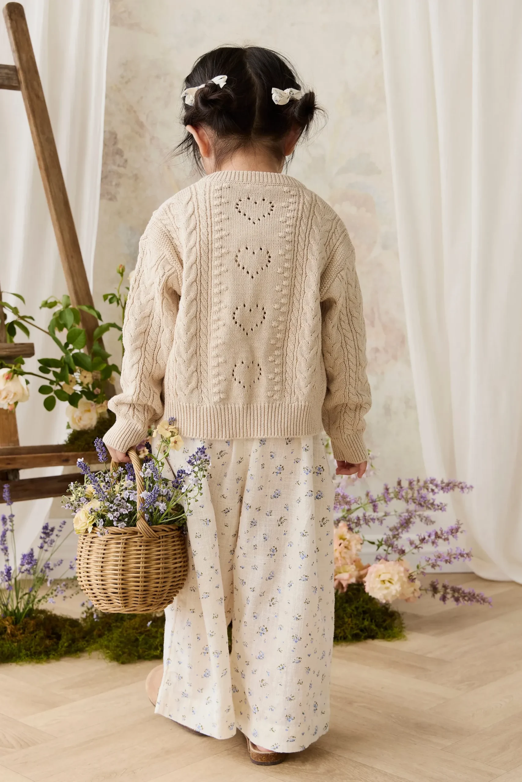 Josephine Cardigan - Light Oatmeal Marle