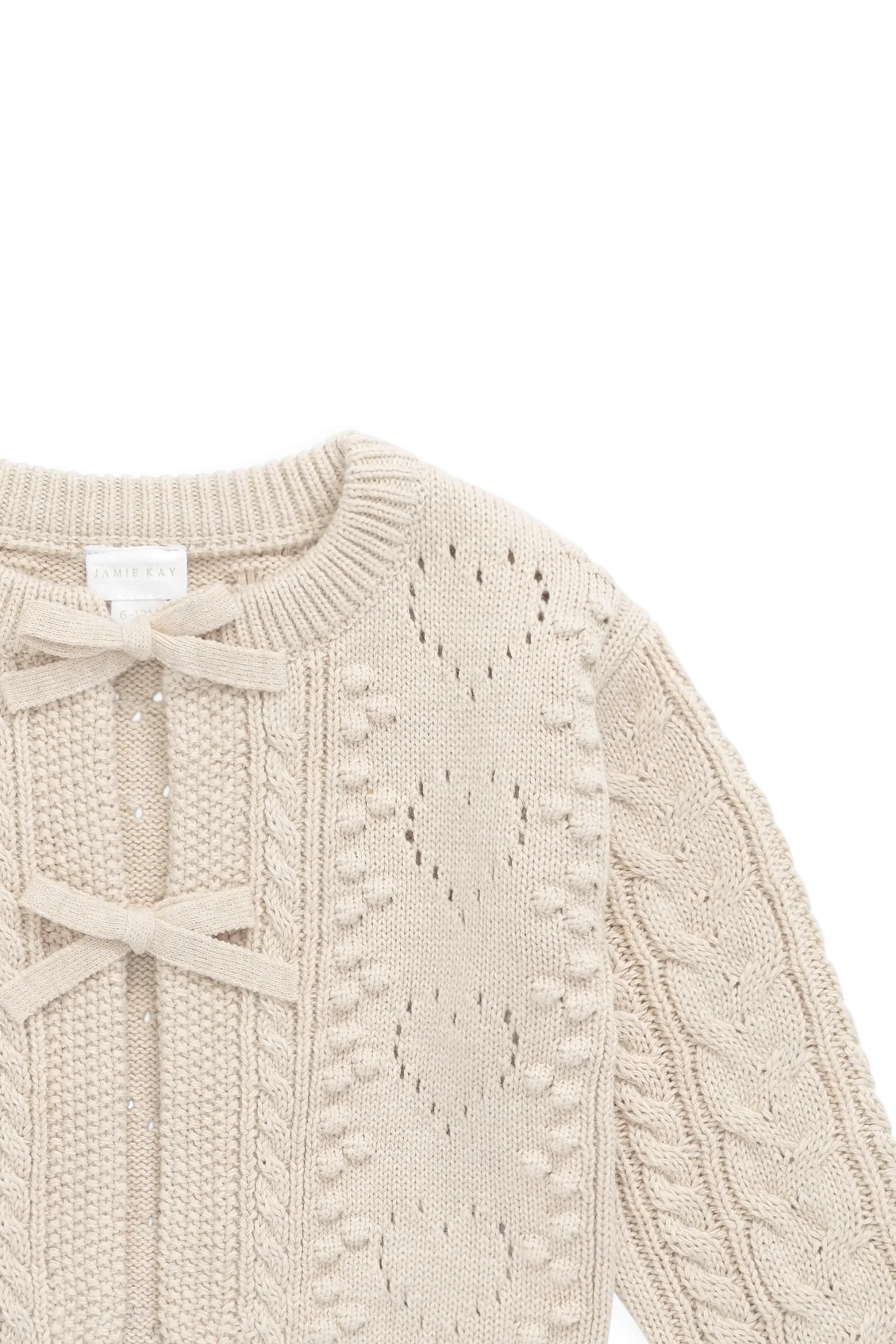 Josephine Cardigan - Light Oatmeal Marle
