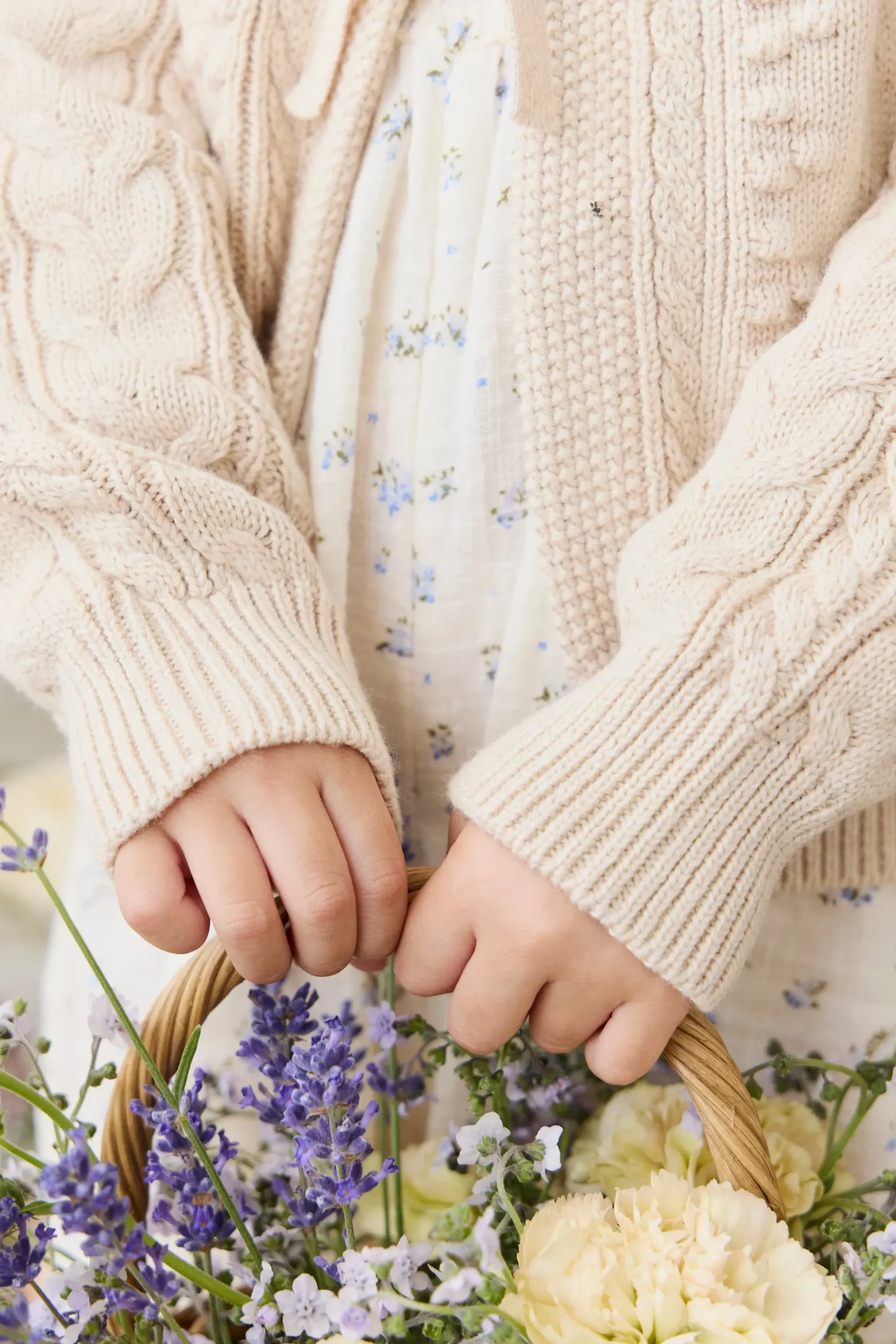 Josephine Cardigan - Light Oatmeal Marle