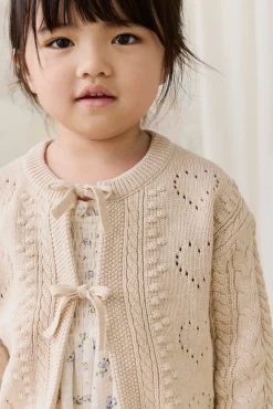 Josephine Cardigan - Light Oatmeal Marle