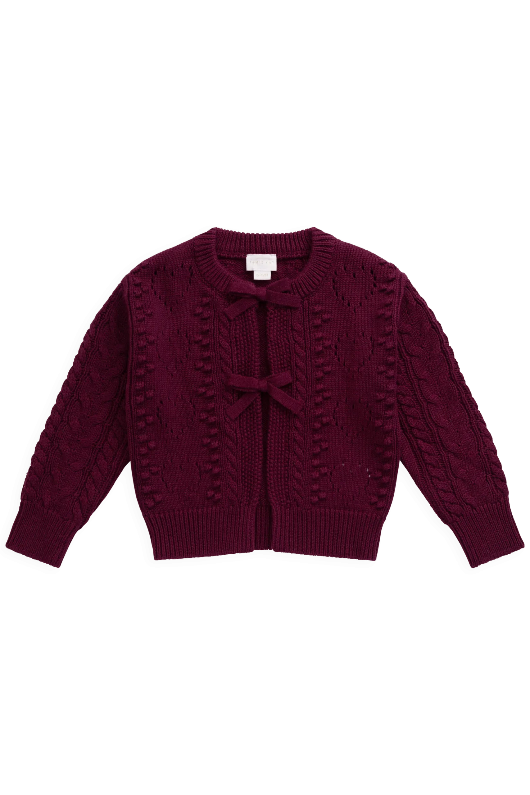 Josephine Knitted Cardigan - Mulberry Wood