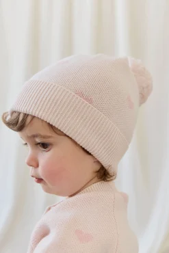 Kate Hat-Kate Heart Jacquard Cotton Candy