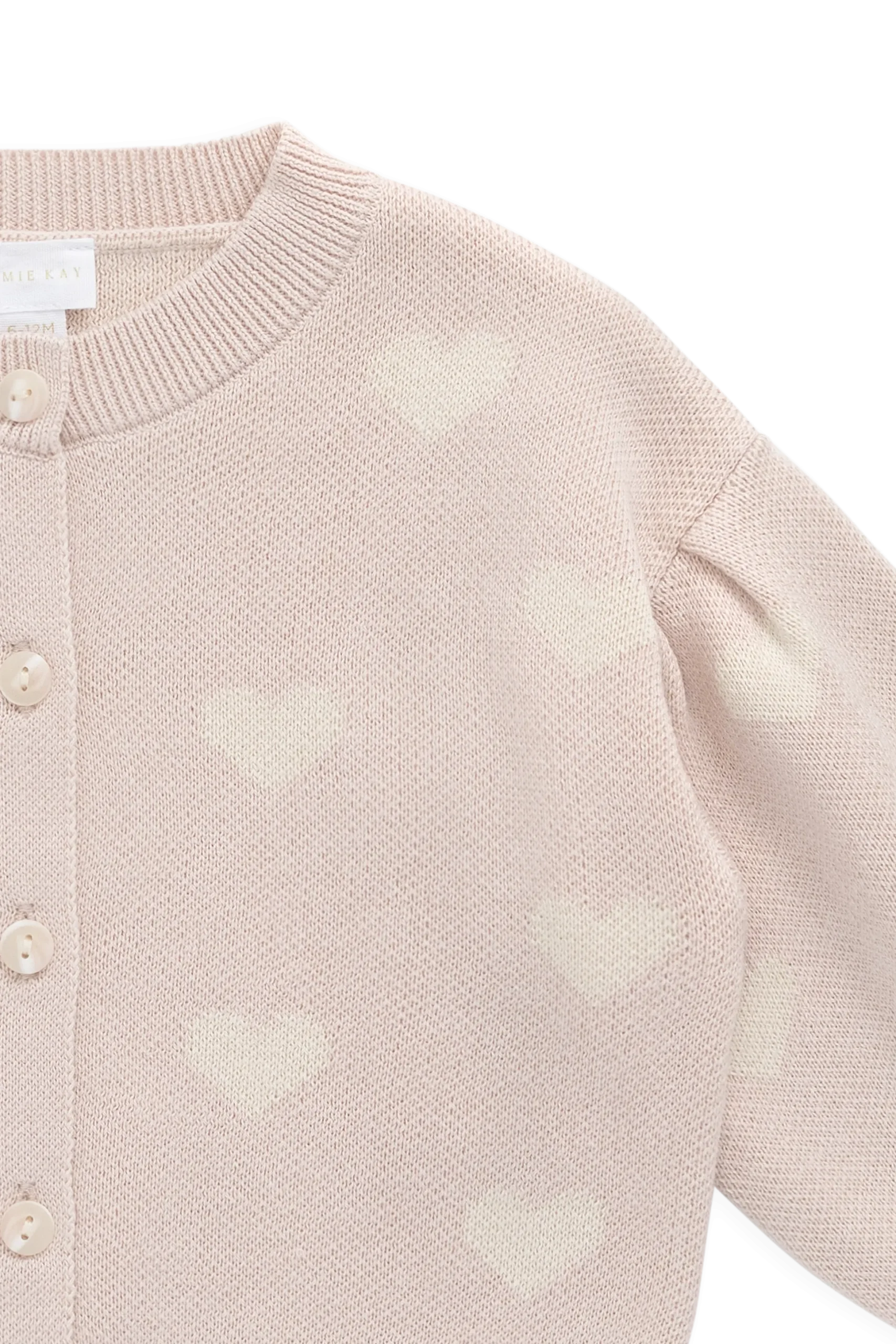 Kayla Cardigan - Kylie Heart Jacquard Morganite