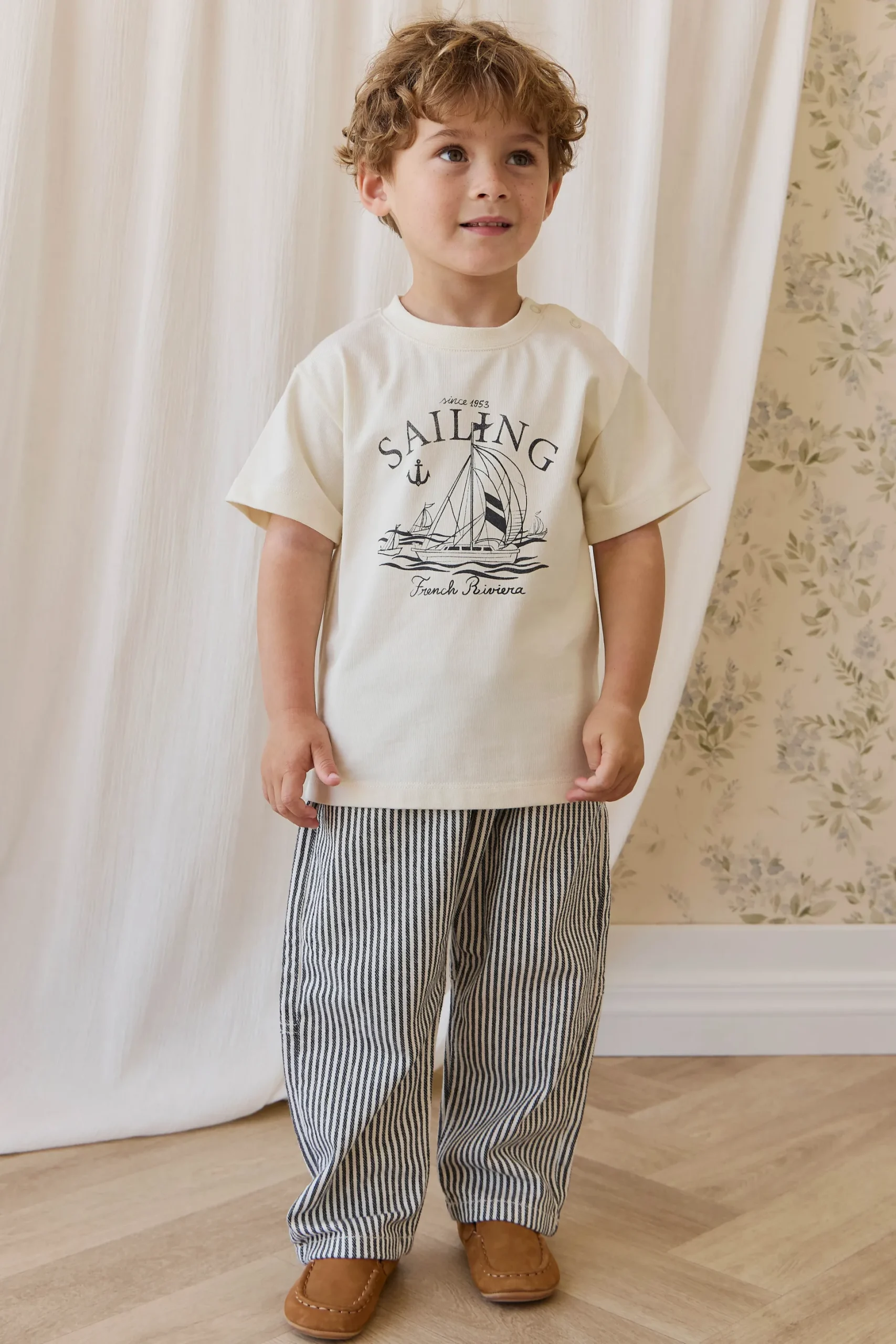 Kingsley Pant-Sailor Stripe Eclipse / Cloud
