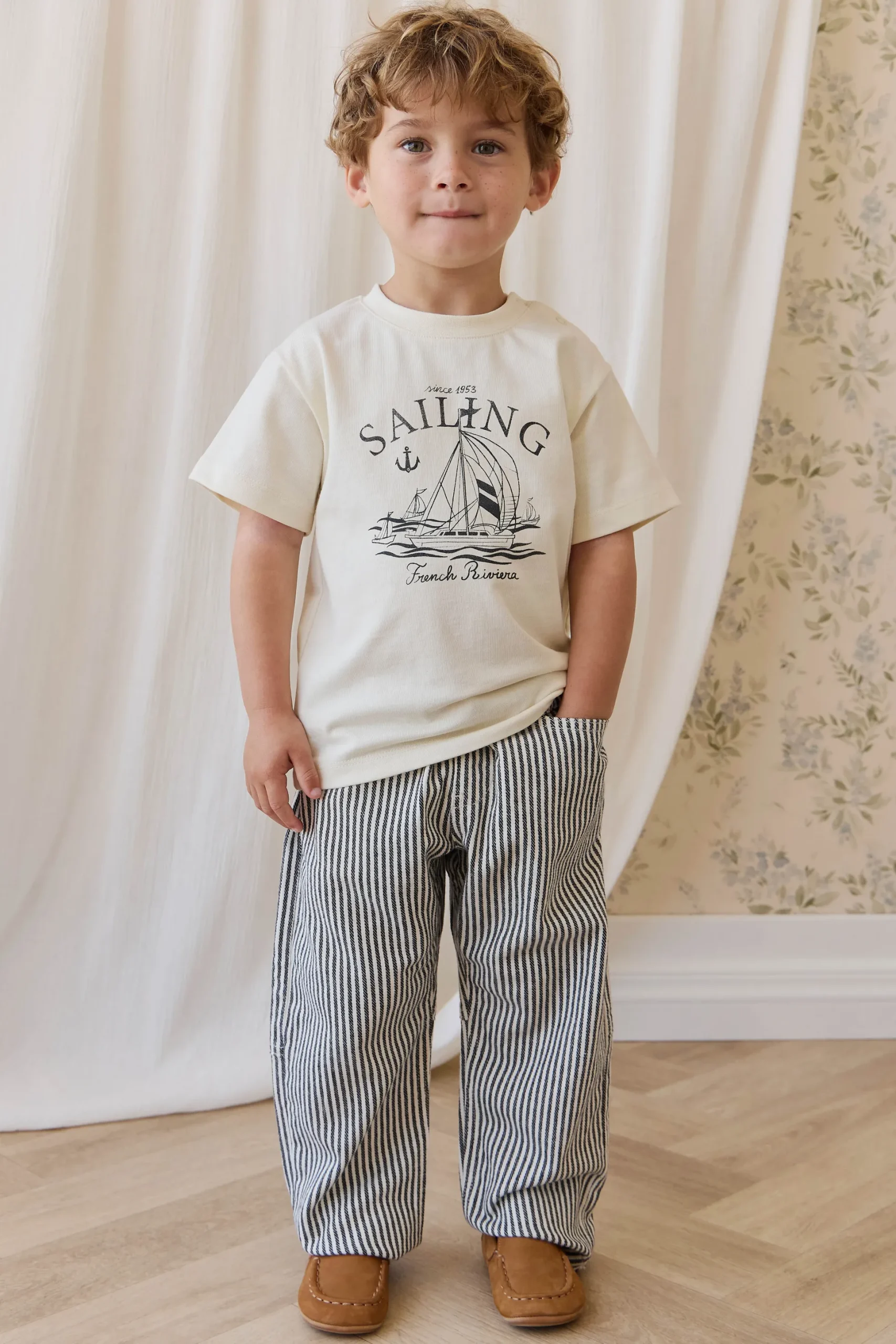 Kingsley Pant-Sailor Stripe Eclipse / Cloud