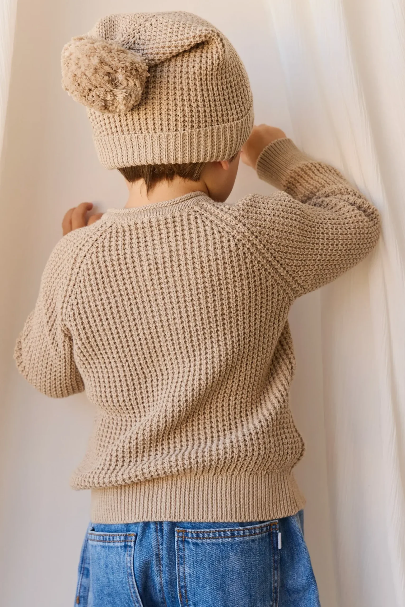 Lane Knit Cardigan - Sand Dune Marle