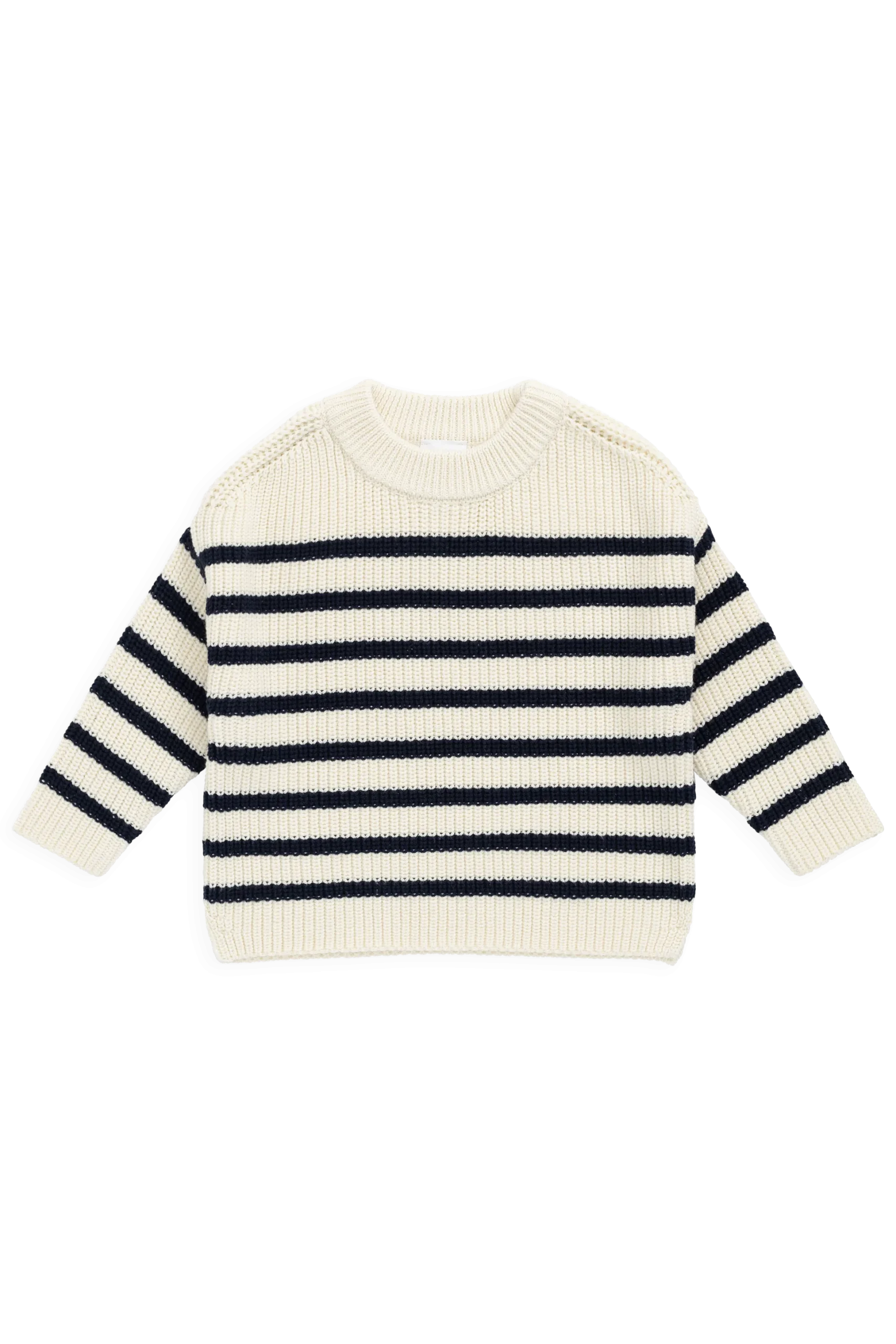 Lawrence Knit Jumper - Lawrence Stripe Cloud/Eclipse
