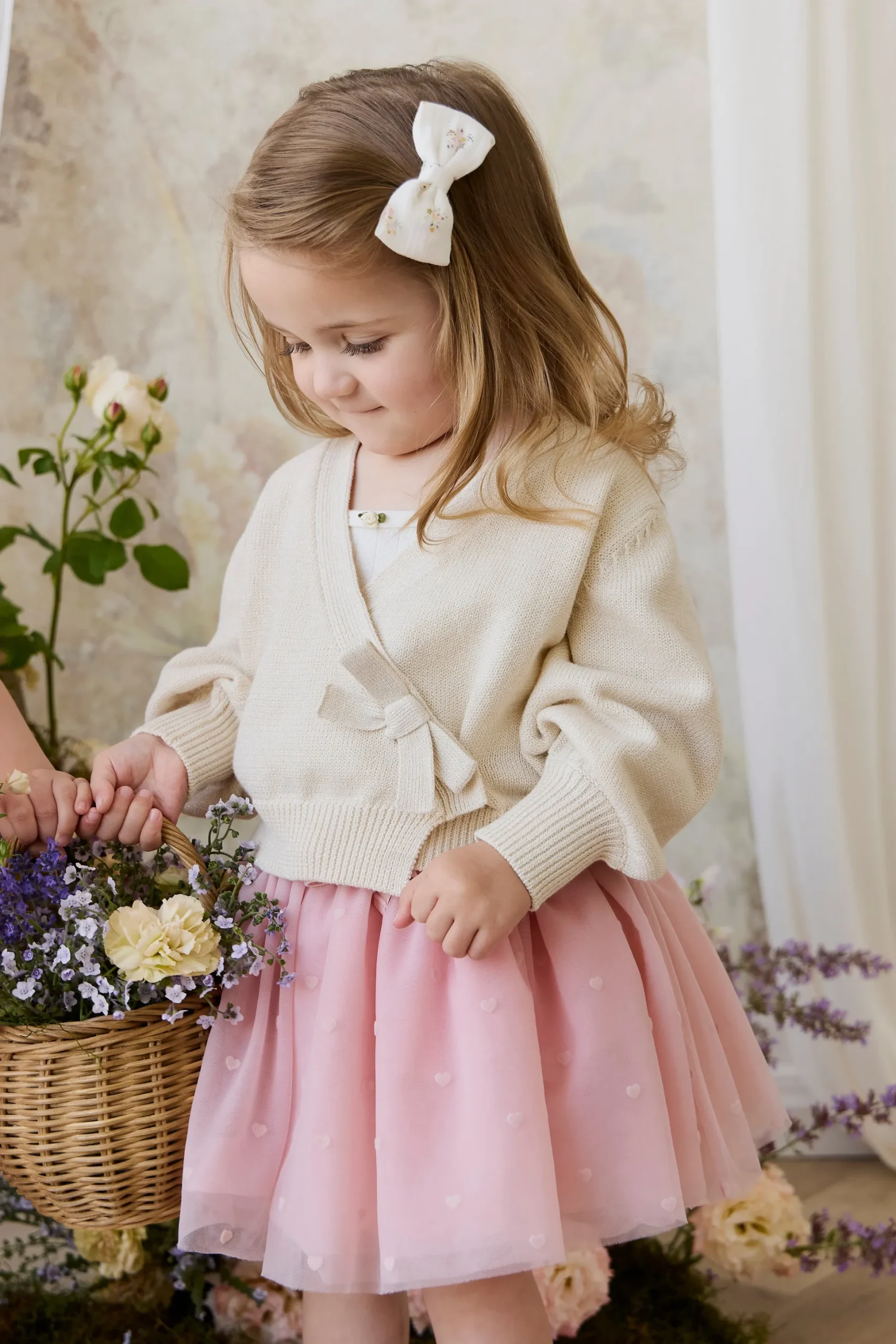 Lottie Skirt - Petite Heart Carnation