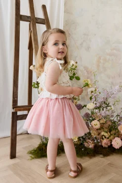 Lottie Skirt - Petite Heart Carnation