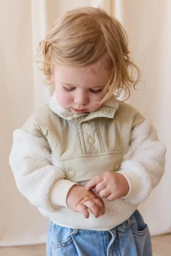 Mackenzie Sherpa Top - Natural/Sandy Brown