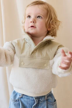 Mackenzie Sherpa Top - Natural/Sandy Brown