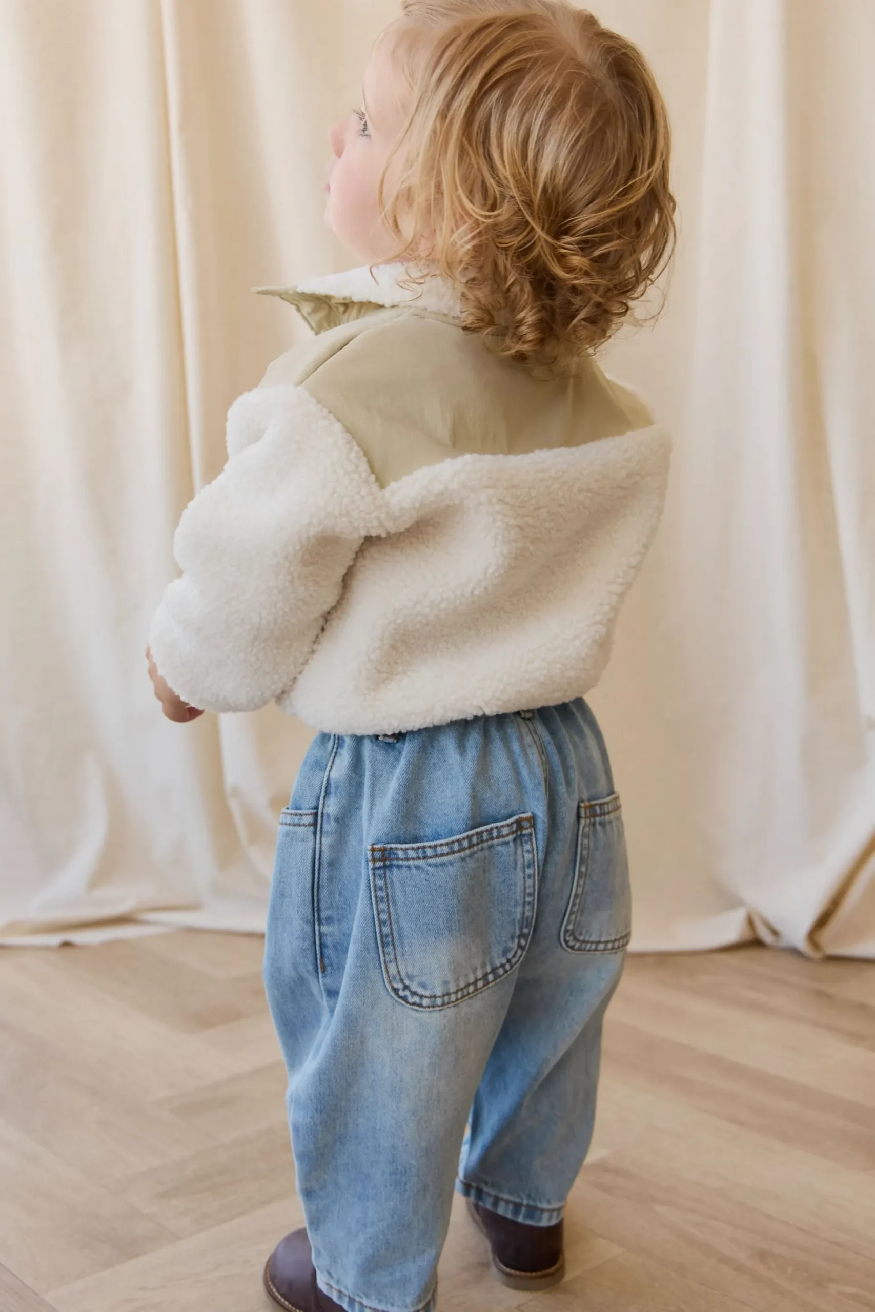 Mackenzie Sherpa Top - Natural/Sandy Brown