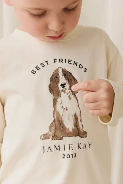 Marshall Long Sleeve Top - Parchment Best Friends