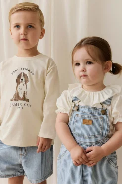 Marshall Long Sleeve Top - Parchment Best Friends