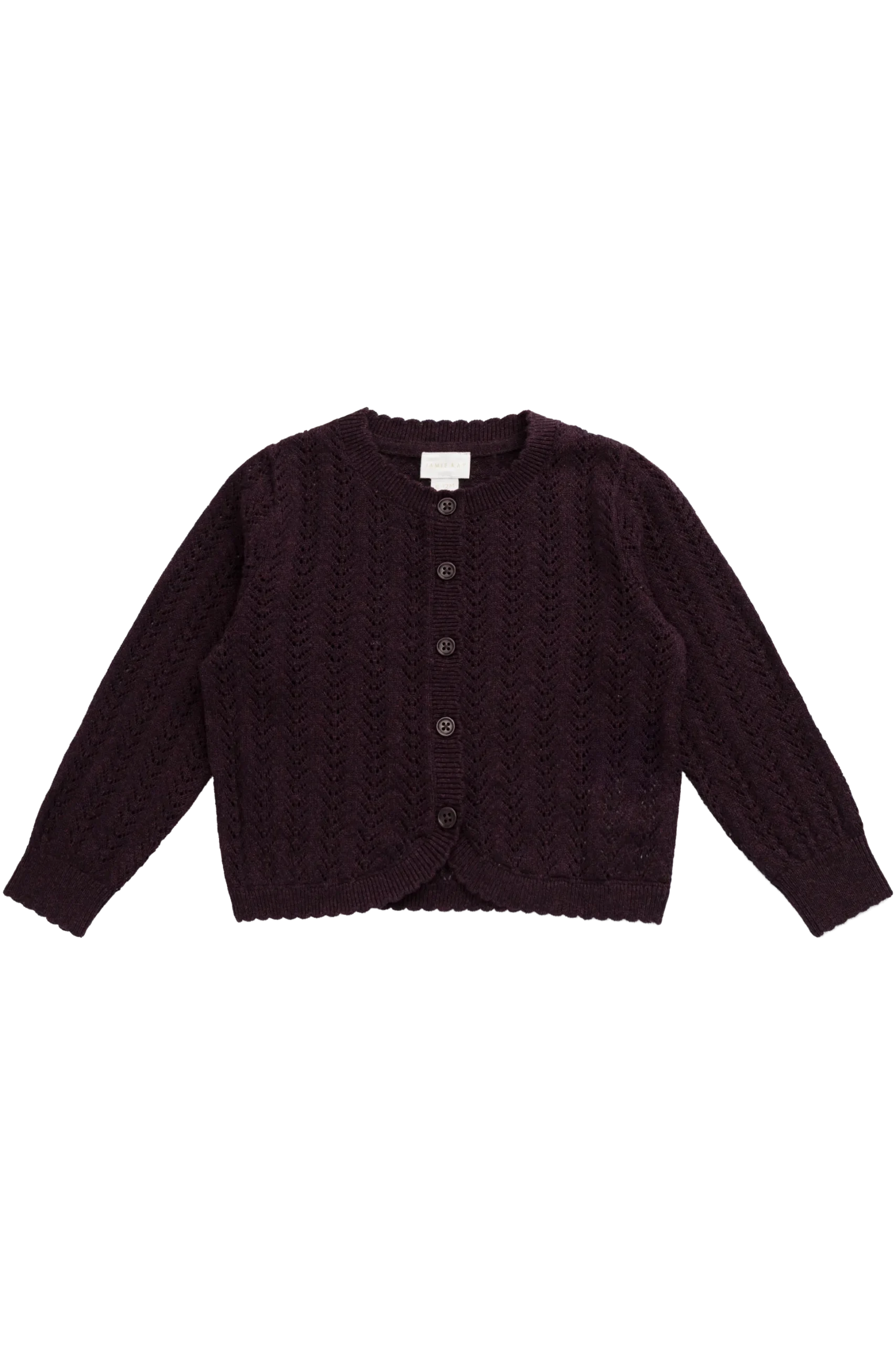 Maxine Knitted Cardigan - Blackcurrant