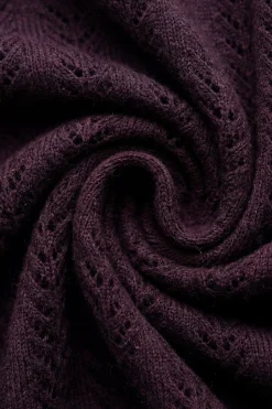 Maxine Knitted Cardigan - Blackcurrant