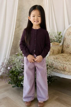 Maxine Knitted Cardigan - Blackcurrant