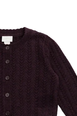Maxine Knitted Cardigan - Blackcurrant