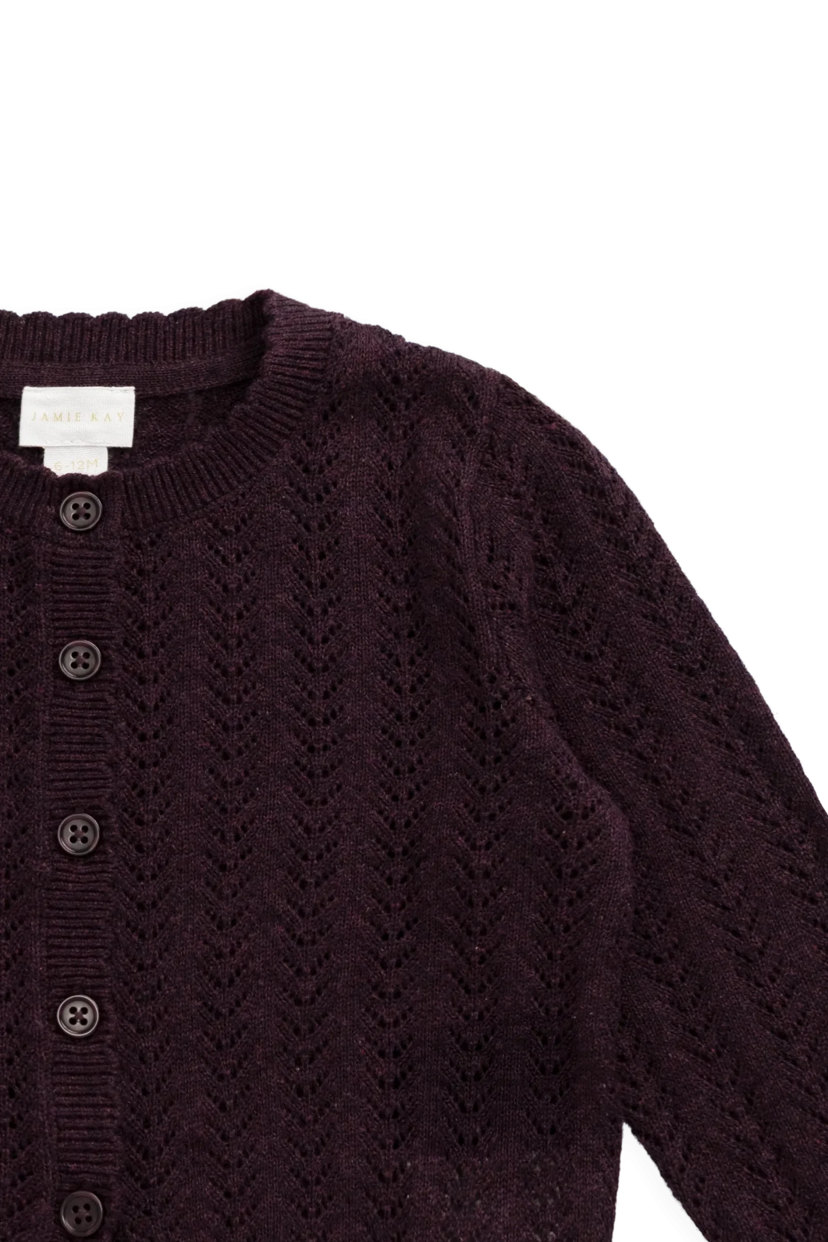 Maxine Knitted Cardigan - Blackcurrant