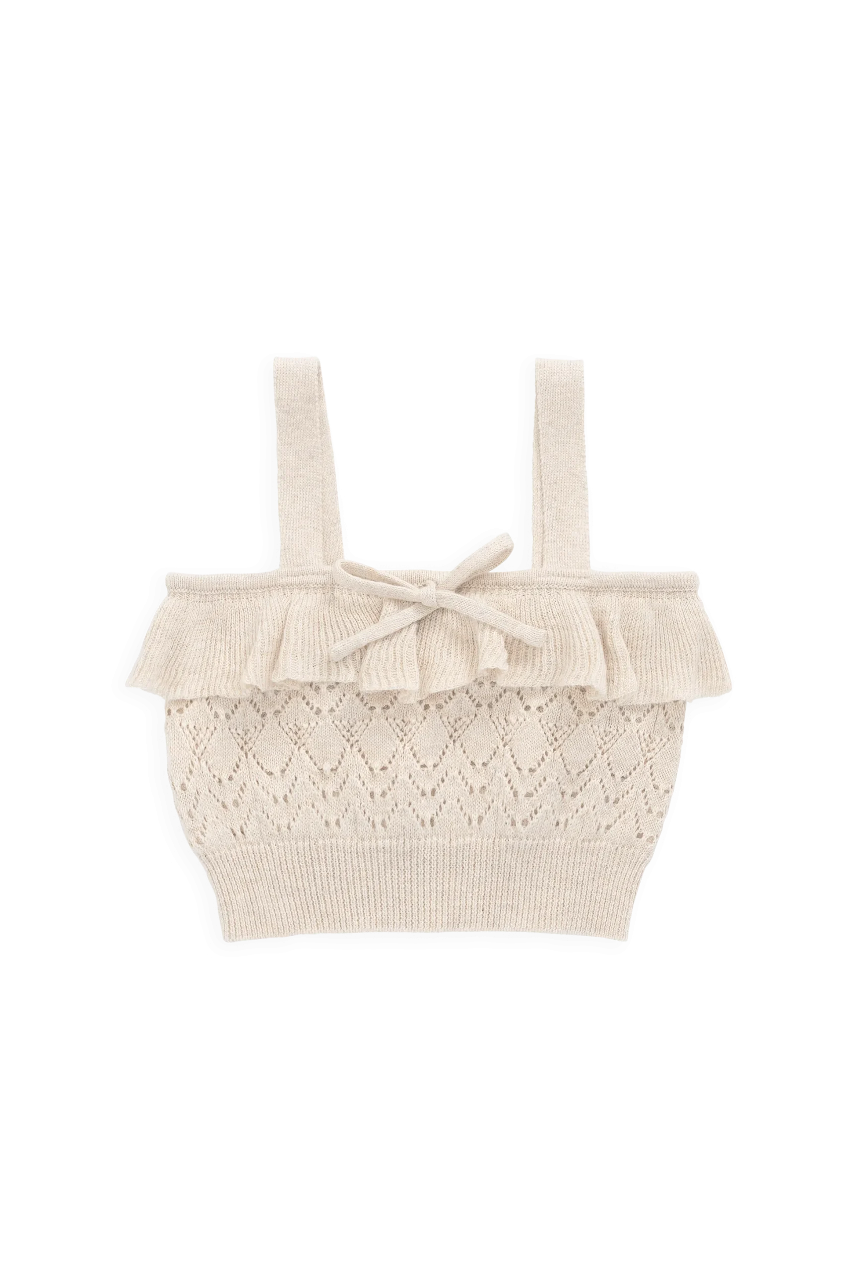Melanie Top - Light Oatmeal Marle