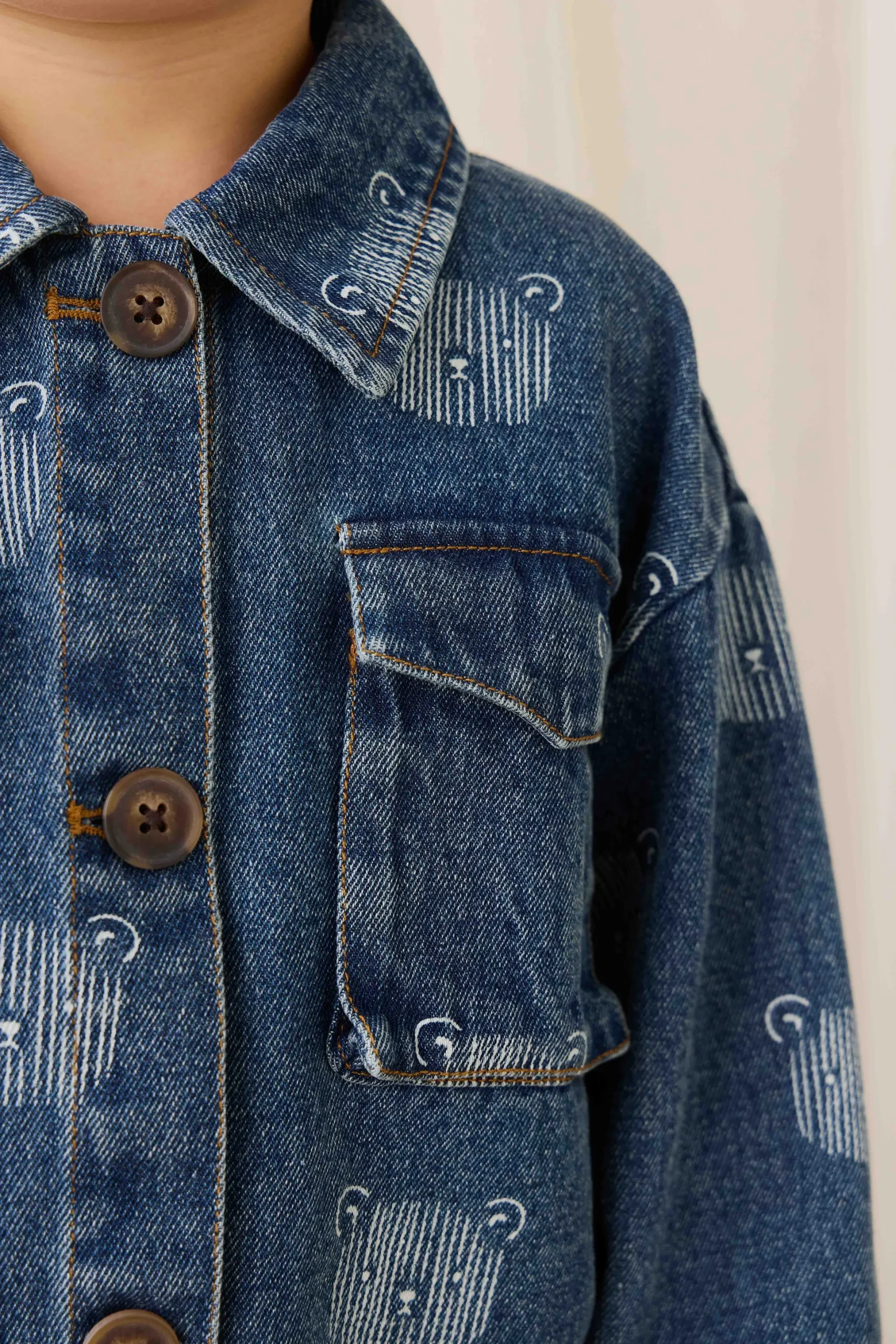 Nicolai Jacket - Teddy Face Denim