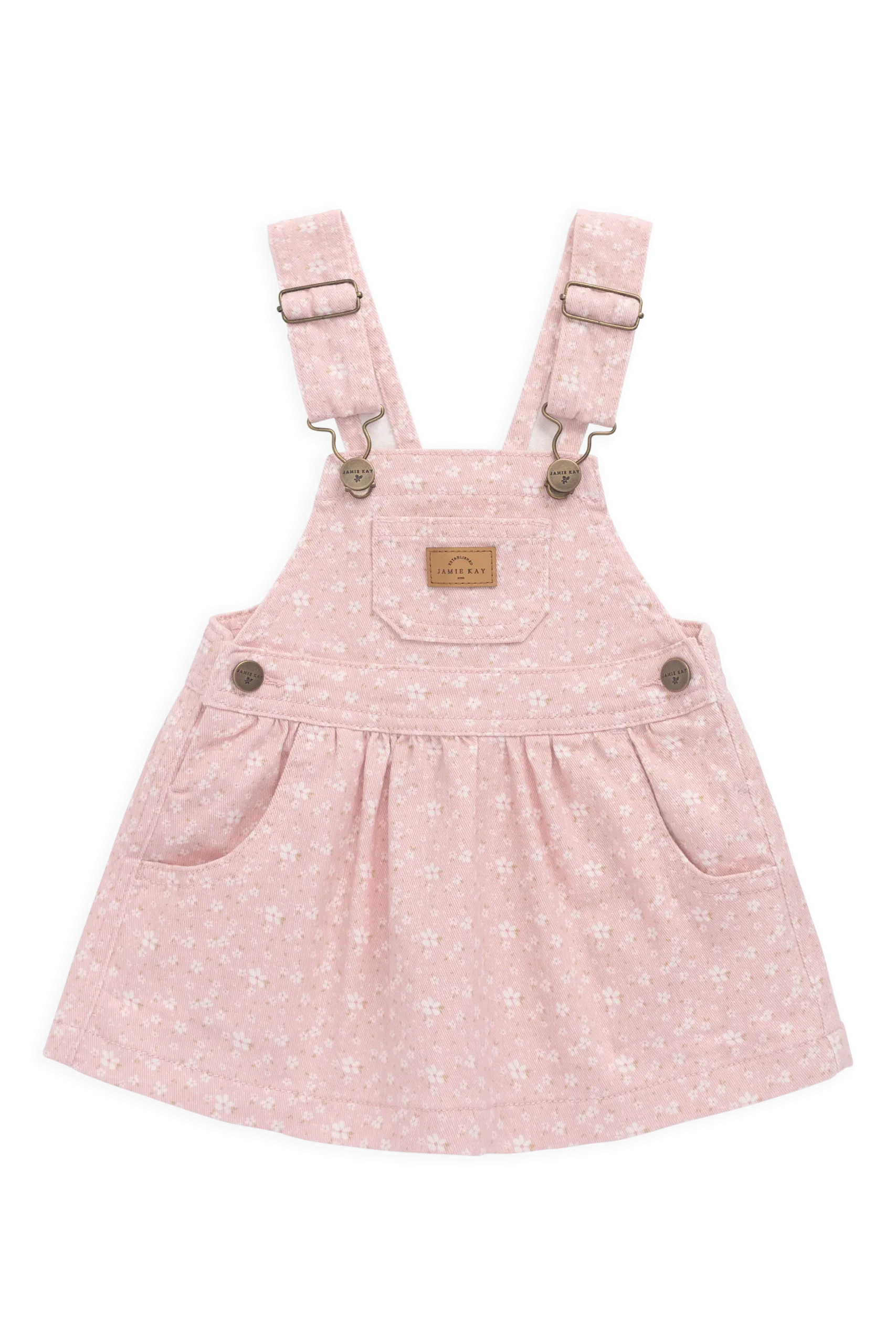 Norah Overall Dress-Paula Powder