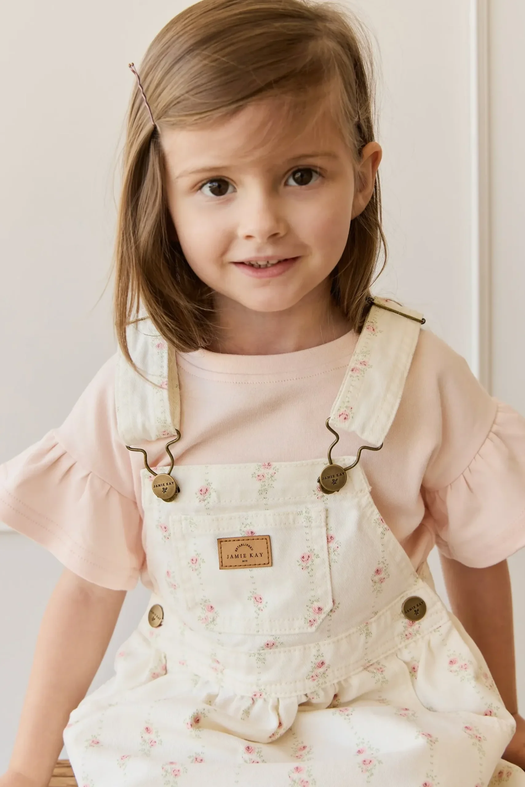Norah Overall Dress - Rose Trail