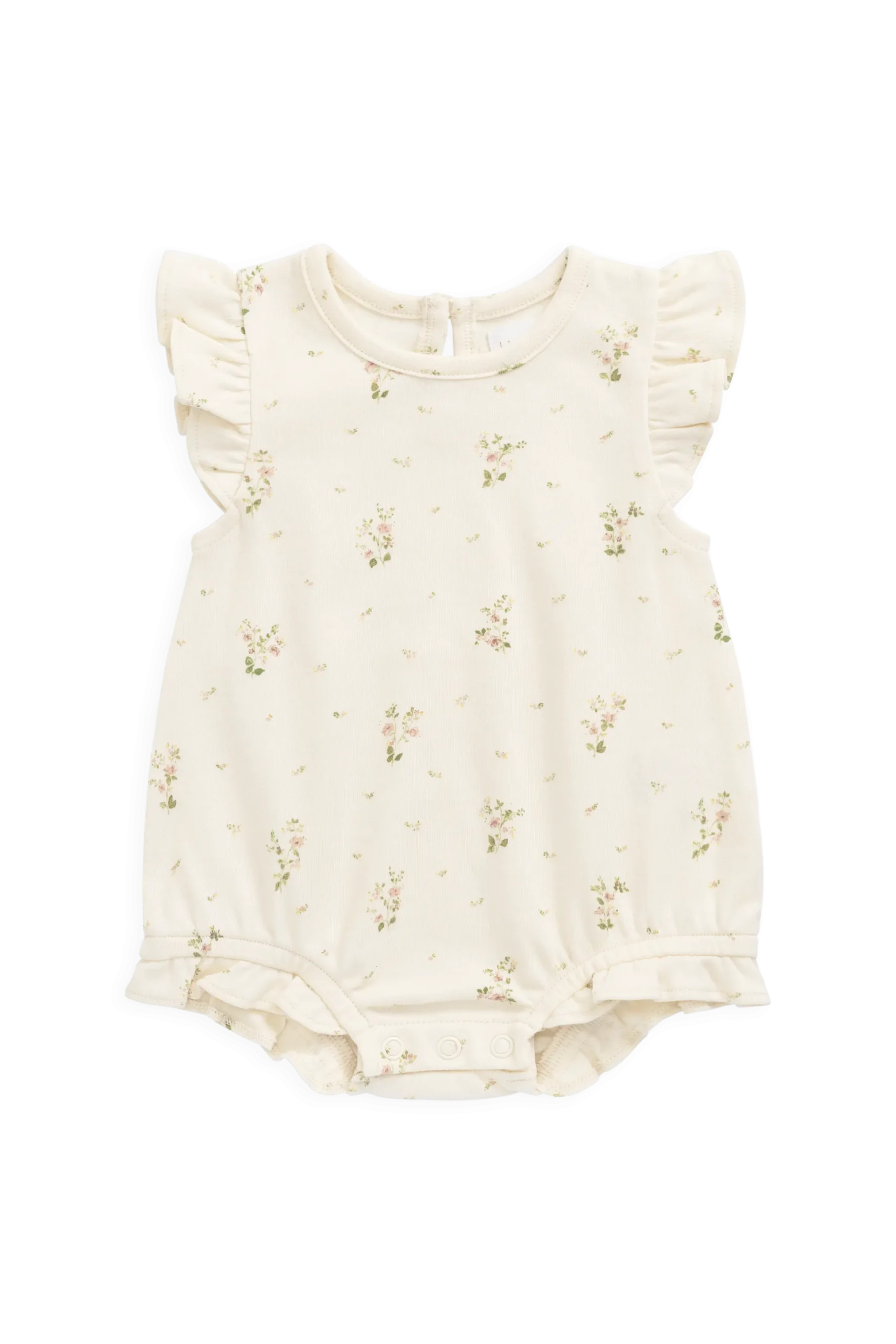 Organic Cotton Adrienne Playsuit - Josepha Egret Small